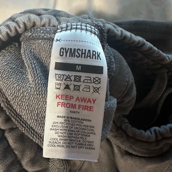Mens Gymshark Heritage Washed Sweatpants Joggers - Onyx Grey Size Medium - Picture 8 of 9